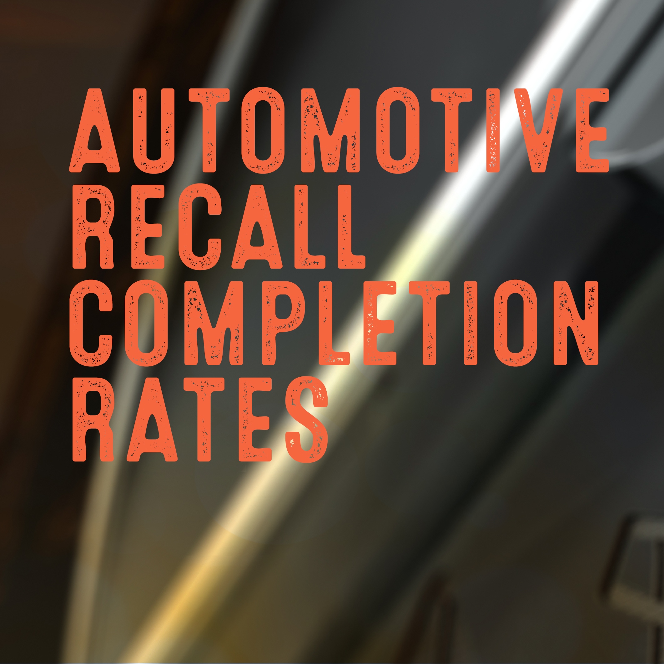 Study Needed Establishing Parameters for Settlement on Auto Recall Litigations