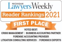 O’Keefe Tops 5 Categories in 2021 Michigan Lawyers Weekly Reader Rankings