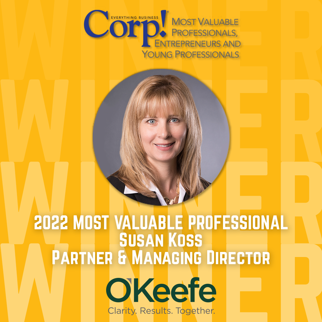 Sue Koss Honored as Corp! Magazine MVP