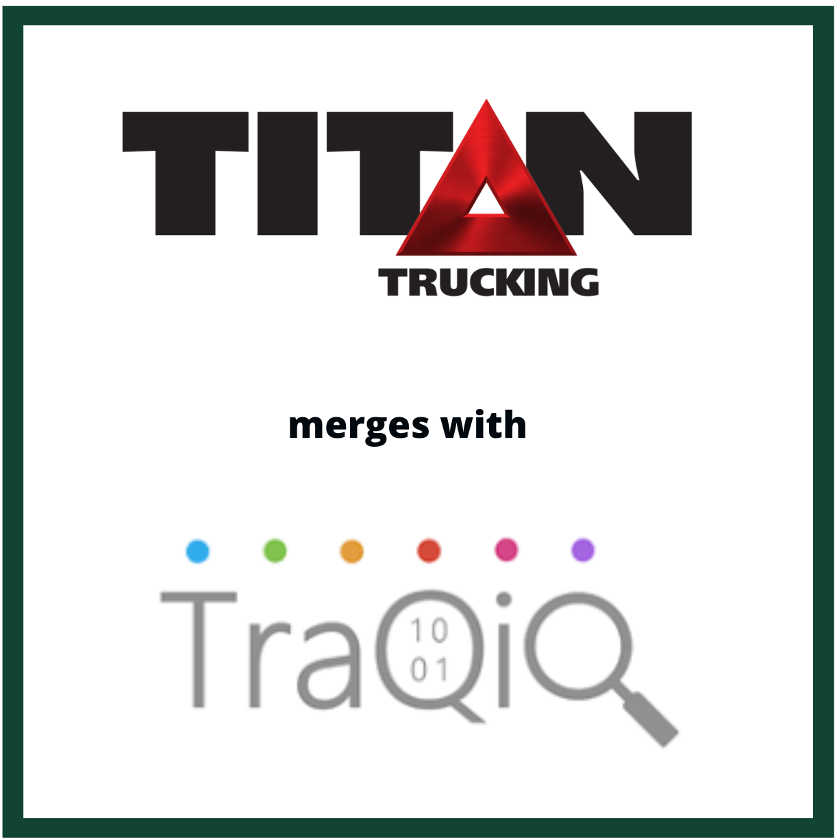 O’Keefe Advises Titan Trucking on its Merger with TraQiQ, Inc.