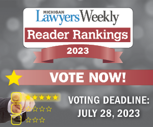 O’Keefe Finalist in Michian Lawyers Weekly Reader Rankings